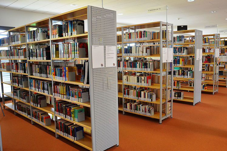 Unsere Bücherregale zur Sammlung der Sachbücher und Belletristik